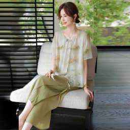 Mid aged Mother Summer Suit 2026 New Women's Short Sleeve Top Foreign Chiffon Two Piece Set Female Elegant Print Set