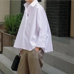 SuperAen 2023 New Solid Loose Oversize Cotton White Batwing Sleeve Fashion Women White Shirts