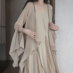 UMI MAO Chinese Style Loose Super-long Ankle-length Oversized Swing Raw Edge Stitching Literary Heavy Work Elegant Dress Woman