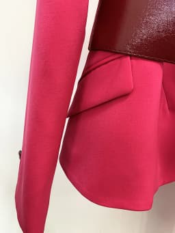 HIGH STREET Newest 2026 S/S Runway Designer Suit Set Women's Slim Fitting Single Button Belted Blazer Flare Pants Set 2pcs