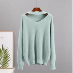 Hirsionsan Soft Loose Knitted Cashmere Sweaters Women 2023 New Winter Loose Solid Female Pullovers Warm Basic Knitwear Jumper