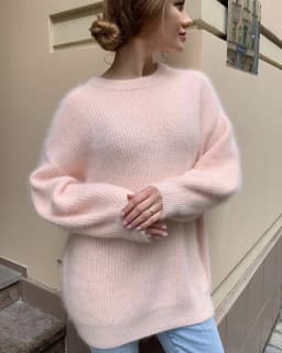 Hirsionsan Soft Loose Knitted Cashmere Sweaters Women 2023 New Winter Loose Solid Female Pullovers Warm Basic Knitwear Jumper