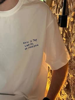 Summer Simple Fashion Printing T-Shirt With Kyiv Is The CAPiTAL of Freedom Women's Summer Boutique Cotton Shirt Drop Sleeve Tee