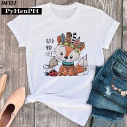 Simple Fashion Owl Youth Summer T-shirt Men's and Women's Short Sleeve Fashion Short Sleeve T-shirt Oversized T Shirt Tops Tee