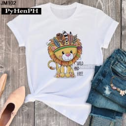 Simple Fashion Owl Youth Summer T-shirt Men's and Women's Short Sleeve Fashion Short Sleeve T-shirt Oversized T Shirt Tops Tee