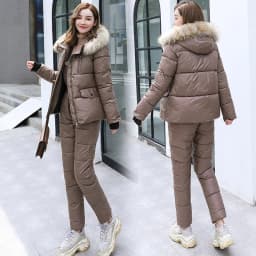 One Piece Ski Jumpsuit Skiing Pant Sets Tracksuits Overalls Bodysuit Women Outdoor Snow Suits Parka Female Jacket Winter 2-piece