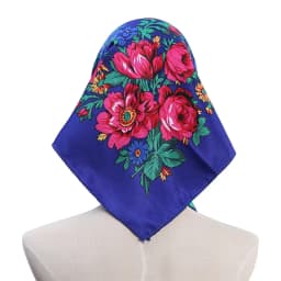 70*70cm Russian Style Floral Printed Women's Square Scarf Lady Bandana Handkerchief Ukrainian Shawl Babushka Headband Scarves