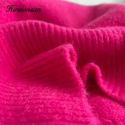 Hirsionsan Chic Turtle Neck Autumn Winter Sweater Women Soft Warm Basic Knitted Pullover 12 Colors Loose Casual Female Jumper