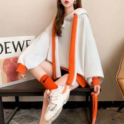 Fleece Thicken Hoodies Women Autumn/winter 2025 Fashion Korean Loose Large Size Hooded Jacket Kawaii Clothes Womens Casual Coat