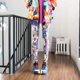 DOIAESKV Spring Autumn Fashion Leggings Sexy Casual Colorful Leg Warmer Fit Most Sizes Leggins Pants Trousers Women's Leggings