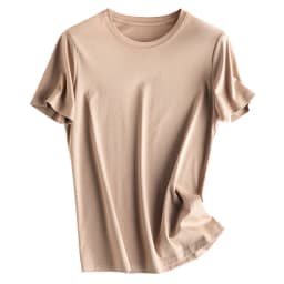 Women's T-Shirt, Short Sleeve, V Neck Tees, O Neck, Silk Cotton,Solid, Monochromatic, Summer Tops