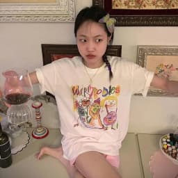 Karrram Fairy Grunge Short Sleeve T-shirts Cartoon Graffiti Print Tee Shirts Graphic Korean Fashion Tops Summer Streetwear Y2k