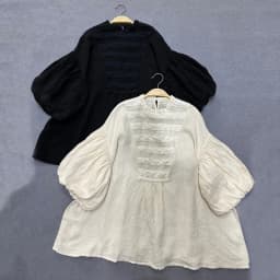Johnature New Japanese High-quality Linen Blouses Summer Lace Court-style Lantern Sleeves Loose Vintage Shirt Women