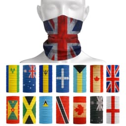 Commonwealth of Nations Flag Bandanas Multifunctional Headwear for Women Men UK/England/Canada/Australia Dustproof Cycling Scarf