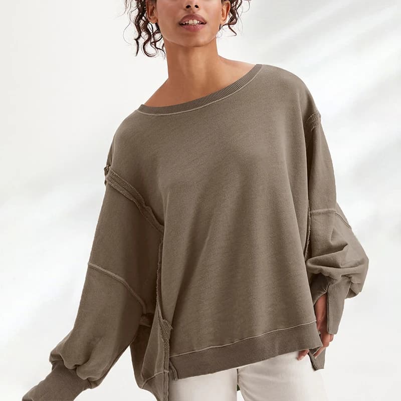 100% Cotton Oversized Hoodie Long Sleeve Pullovers Patchwork Streetwear Harajuku Sweatshirt Autumn Winter Clothes For Women