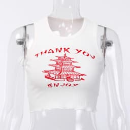 knitting Print O Neck Off Shoulder Tank Top 2025 Summer Women Casual Slim Streetwear Crop Top Female Vacation Clothes Top