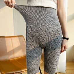 Autumn Winter Wool Women's Knitted Shorts High Waist Belly Protection Pants Warm Cashmere Inner Pajamas Bottoms