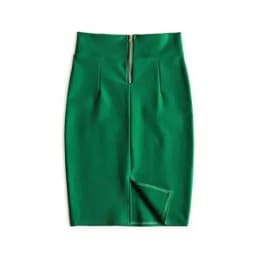 Faldas Mujer Moda 2024 Fashion High Waist Black Bodycon Skirts Midi Zipper Elastic Korean Elegant Sexy Y2k Office Pencil Skirt
