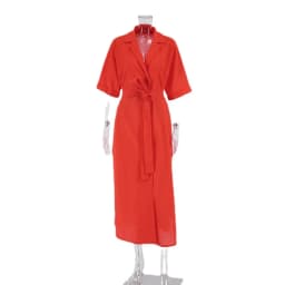 Cotton Linen Long Wrap Summer Dresses Woman Belt Lace Up Notched Office Women Dress A-Line Elegant Slit Dress Robe Femme