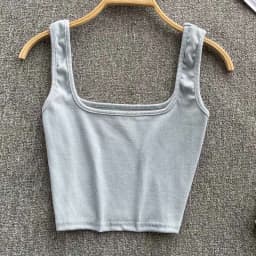 Tank Top Women Sexy Backless Y2k Top Slim Fit Bottoming Blouse Solid Crop Top Sleeveless Camis Mujer
