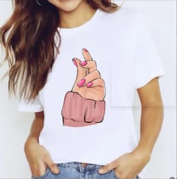 New Summer Lip Print Women's Top Short Sleeve T-shirt Oversized T Shirt Women Clothes Tops Graphic T Shirts Harajuku Clothing
