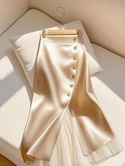 2025 New Commuting Women Fashion Spliced Mesh Single Breasted Slit Maxi Skirt Elegant Satin Temperament Long Skirts