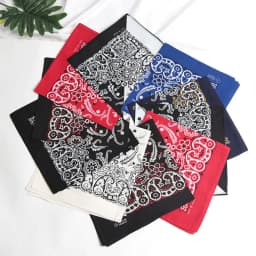 55cm*55cm Fashion Cotton Hip Hop Head Scarf Paisley Square Scarves Headwear Bandanna Hair Band Neck Wrist Wrap Band Accessories