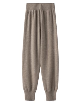 ANGEL Women Lantern Pants Autumn Winter Thick Pure Wool Pants 100% Merino Wool Knitwear Simple Style Soft Warm Korean Trousers