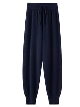 ANGEL Women Lantern Pants Autumn Winter Thick Pure Wool Pants 100% Merino Wool Knitwear Simple Style Soft Warm Korean Trousers