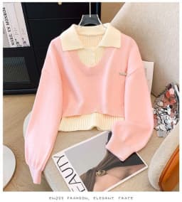 College Style Knitted Sweater Vest Two-piece Set For Women's Autumn 2026 Autumn Winter New Sweet Age Reducing Fashion Set