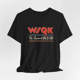 WSQK THE SQUAWK 94.5 Shirt Vintage Radio Tee Scifi Tshirt Graphic T Shirts Aesthetic Clothes Cotton Short Sleeve Unisex T-shirt