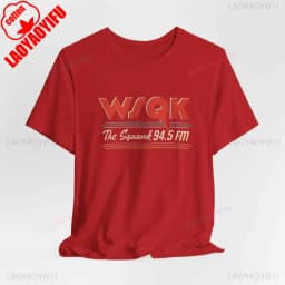 WSQK THE SQUAWK 94.5 Shirt Vintage Radio Tee Scifi Tshirt Graphic T Shirts Aesthetic Clothes Cotton Short Sleeve Unisex T-shirt