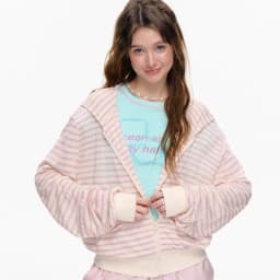 College-style Casual Loose Outerwear American Retro All Match Zipper Sweatshirt Street Sweet Bow Design Hooded Coats Female Top