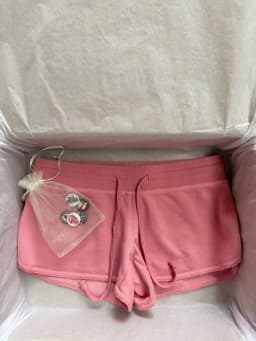 New Rose Pink Cotton Short Pant Women Casual Elastic High Waist Casual SweatShorts Sweet Vintage Cute Y2K Drawstring Bottoms