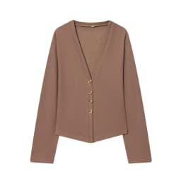 HH Autumn Women Fashion V-Neck Long Sleeve Single-breasted Soft Coat+High Waist Elastic Slim Wide-leg Pants Solid 2-Piece Set