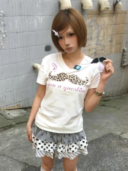 Tonngirls Y2k vintage T Shirt Women Short Sleeve Leopard-print Mustache Graphic Tops 2000s Aesthetic Crop Tops American Retro