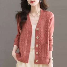 Women's Knit Sweater Open Cardigan 2026 New Spring/Autumn Thickened Loose Plus Size Fashion Solid Color Pullover Outerwear Top