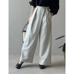 Johnature Casual Korean Asymmetrical Slant Front Tie Wide-leg Pants Women High-waisted Versatile Straight-leg Casual Pants