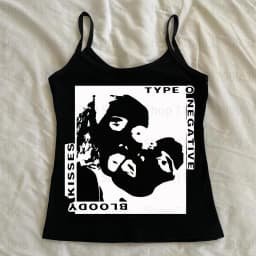 Women Gothic Skull Crossbones Print Cami Tank Top, Y2K Alt Subculture Sleeveless Spaghetti Strap Slim Camisole Summer Inner