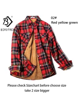 Velvet Thick Warm Women's Plaid Shirt, Female Long Sleeve Tops, M-5XL Winter Fleece Casual Check Blouse, Autumn Clothes T77710A