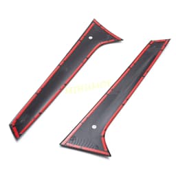 For 2017-2024 Audi Q5 FY SQ5 Carbon Fiber Car Rear Window Spoiler Side Wing Trim Cover 2023 2022 2021 2020 2019 2018