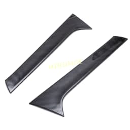 For 2017-2024 Audi Q5 FY SQ5 Carbon Fiber Car Rear Window Spoiler Side Wing Trim Cover 2023 2022 2021 2020 2019 2018