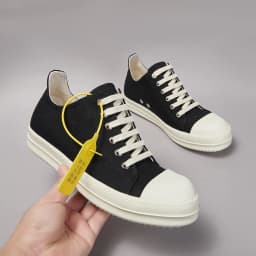 Brand Men Shoe Canvas Low Top Women Sneaker Quality Black Lace Up Designer Luxury Punk Trainer Street Platform Casual Flat Shoe