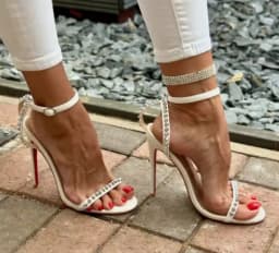 New Black Rivet French Sexy Temperament Comfortable Super High Heels Open Toe Sandals Fashion Sandals Rubber Round Head