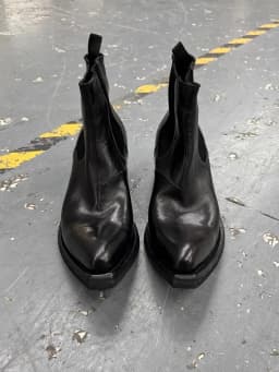 2026 High-top Men's Heightened Thick-soled Pointed-toed Chelsea British Casual Trendy High-heeled Wizard Boots