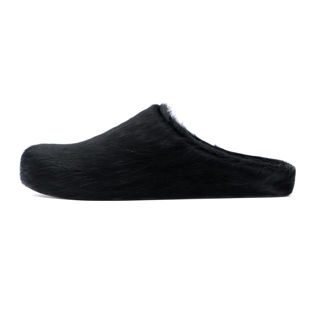 2026 Horsehair Italy Real Leather Slides fur Slippers Women Mule Runway Flats Thick Sole Leisure Luxury Designer Shoes