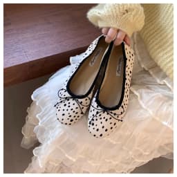 2026 Spring Round Toe Flat Casual Shoes Women Flats Ballet Female Ballerina Soft Moccasins Female Bow Knot Shallow Classic Mujer