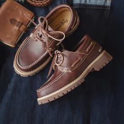 Maden Women’s Split Cowhide Oxford Loafers Vintage Brown Round Toe Flat Lace-Up Casual Dress Shoes for Spring Autumn