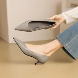MORAZORA 2026 New Genuine Leather Shoes 4cm High Heels Office Dress Shoes Pointed Toe Fashion Single Shoes