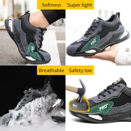 Safety Work Shoes Construction Men Outdoor Steel Toe Cap Shoes Men Puncture Proof High Quality Lightweight Safety Boots